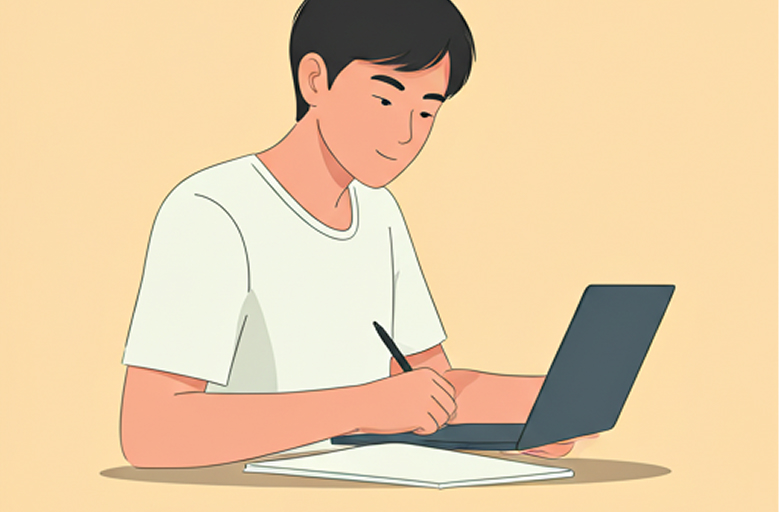 学生使用平板学习